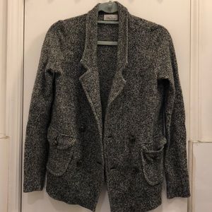 Madewell Grey Soft Blend Sweater Blazer